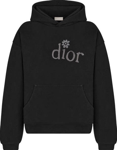 dior flower logo hoodie